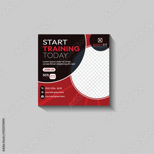  Fitness and Gym Promotional social media post