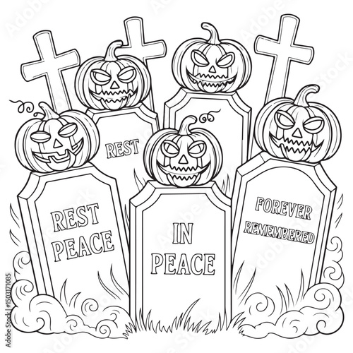 Sweet Halloween Coloring Pages for Adults