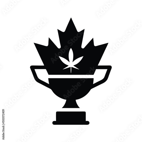 Canadian Cannabis Award Trophy Icon