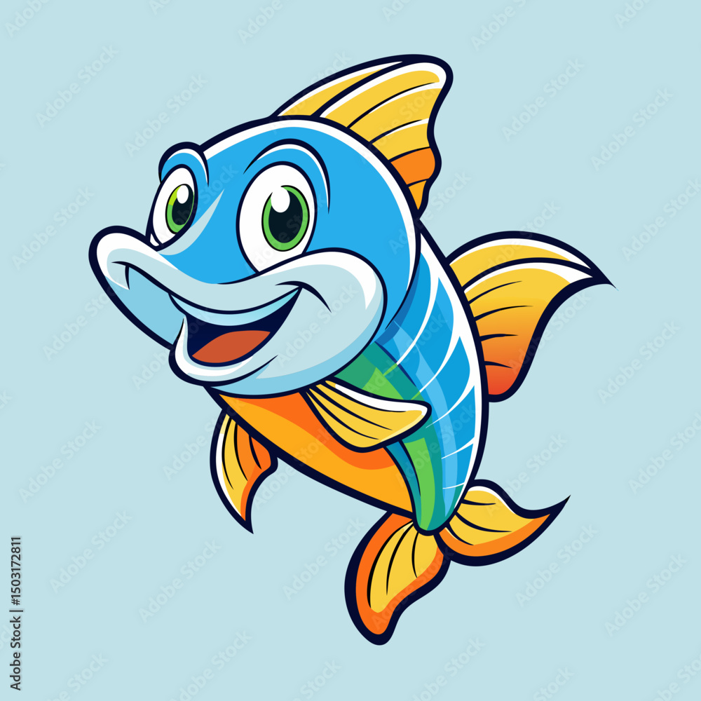 Obraz premium cartoon fish cartoon