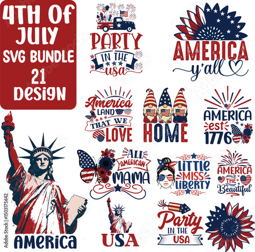 4th of july svg bundle