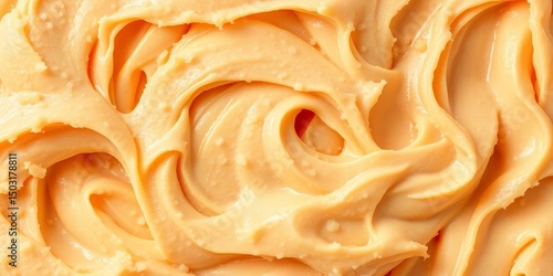 Close-up seamless pattern of textured cake batter, background, dessert