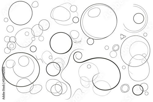 Bubbles vector seamless pattern. Soap texture. Fizzy water background, abstract effervescent effect wallpaper. Air bubbles in water seamless pattern. Cute background with flying soap bubbles