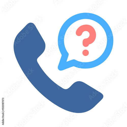 Unidentified Caller Issue Icon – Unknown Phone Call and Caller ID Problem Symbol
