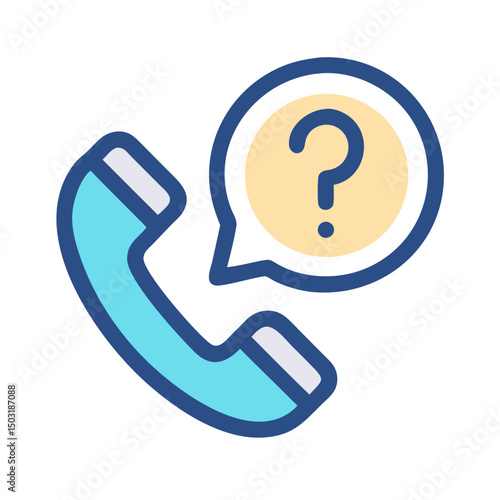 Unidentified Caller Issue Icon – Unknown Phone Call and Caller ID Problem Symbol