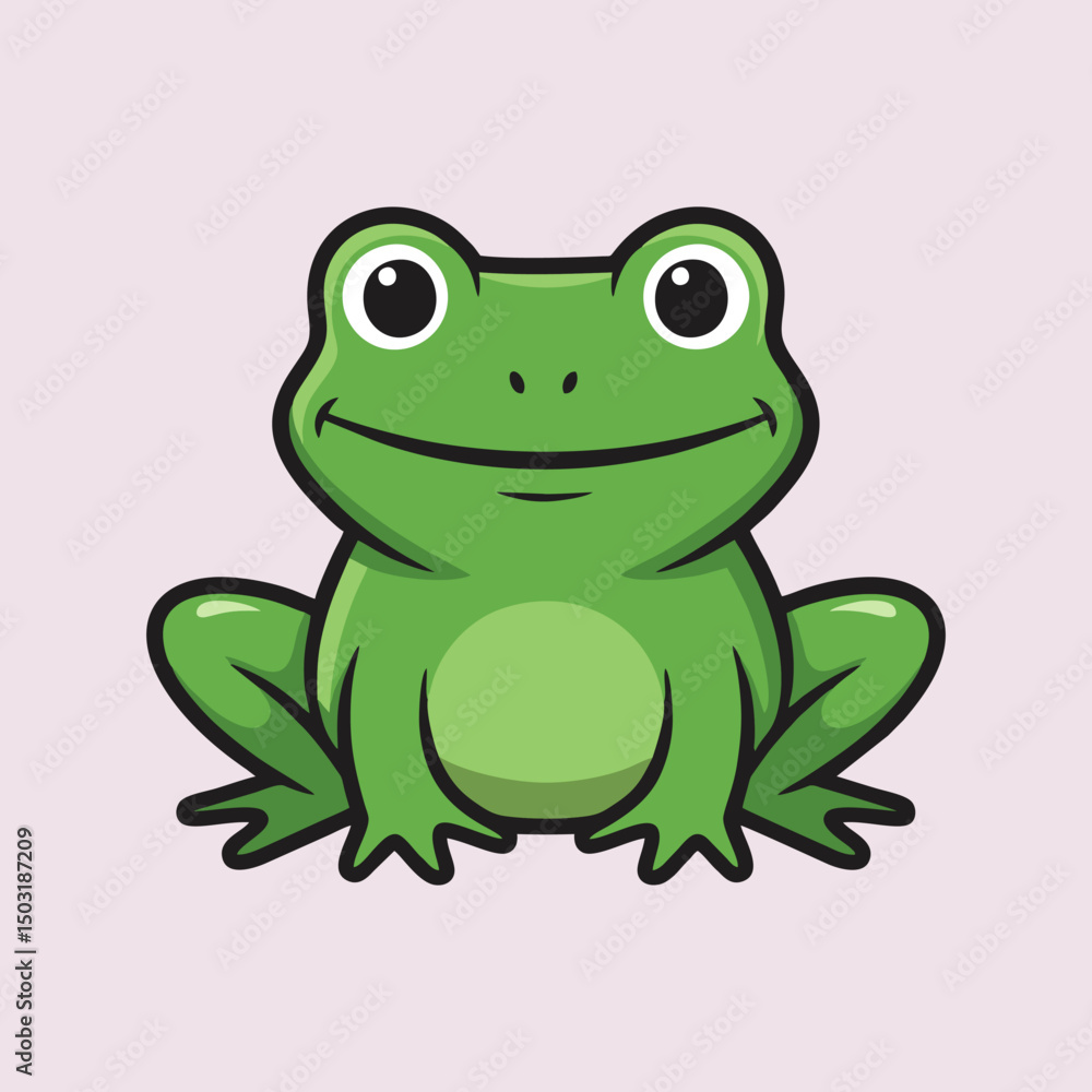 green frog vector illustration green frog vector illustration