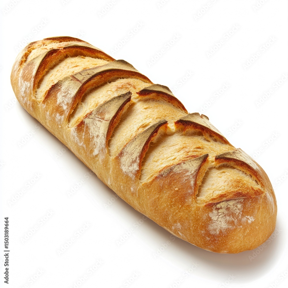 Freshly Baked Artisan Bread with Crispy Crust and Soft Interior Freshly Baked Artisan Bread with Crispy Crust and Soft Interior