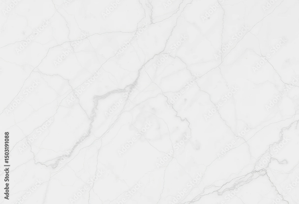 Obraz premium Intricate veining in polished white marble, natural stone texture, stone wall, interior design