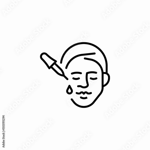 face serum icon sign vector