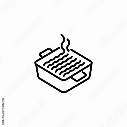 grill cooking icon sign vector