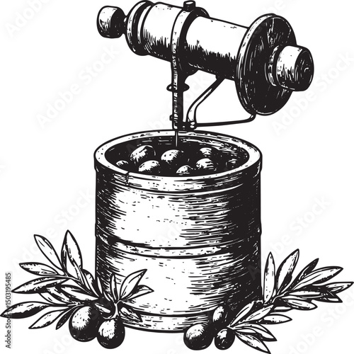 oil barrel and oil