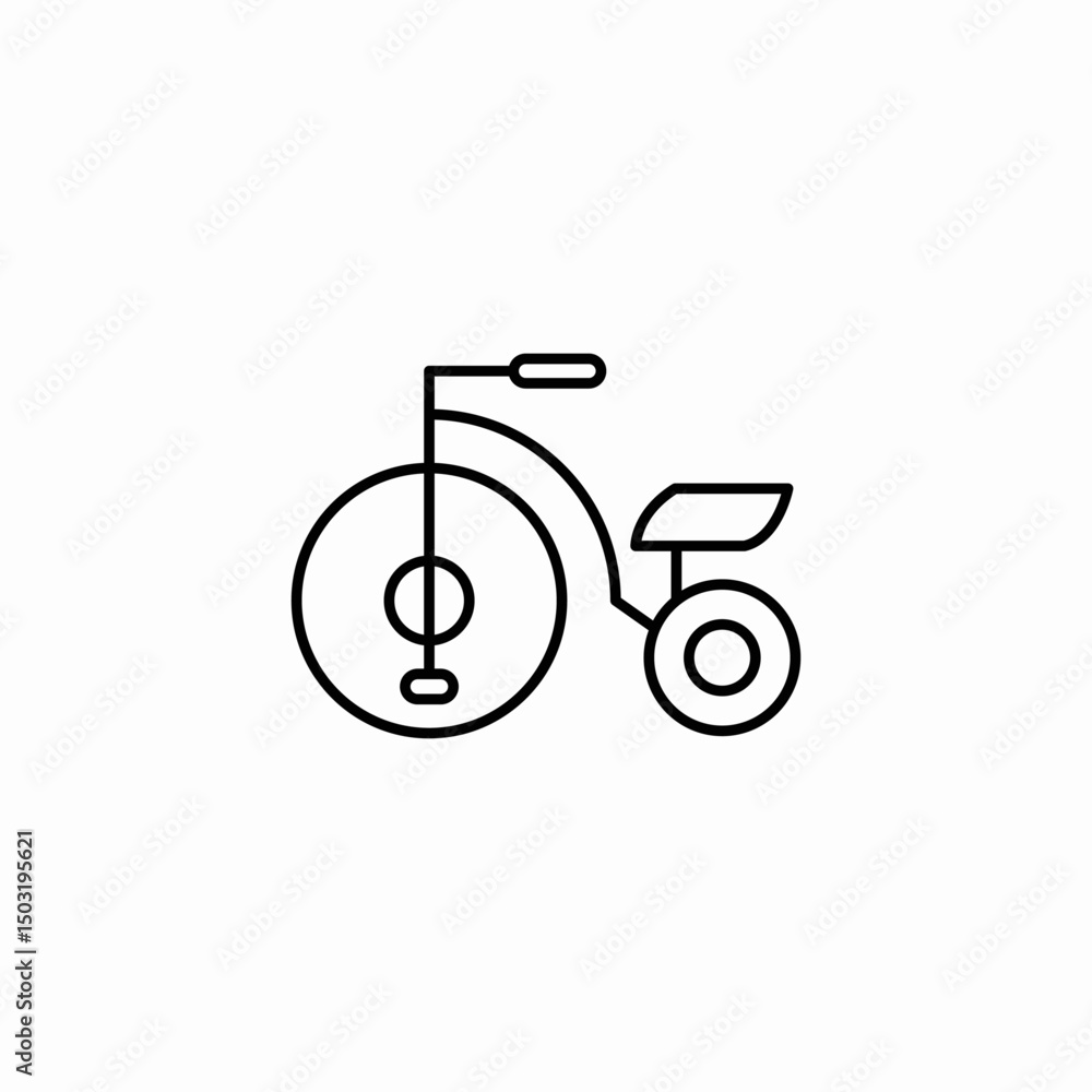 old bicycle icon sign vector old bicycle icon sign vector