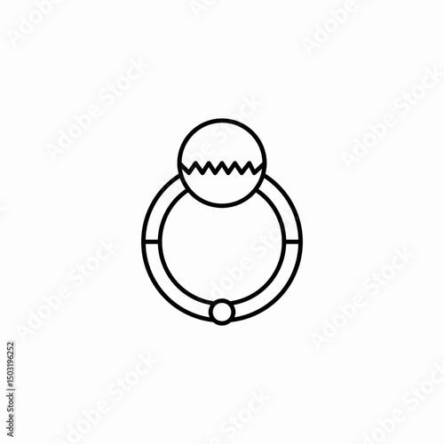 rattle toy baby icon sign vector