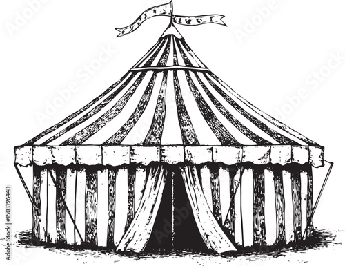 circus tent vector
