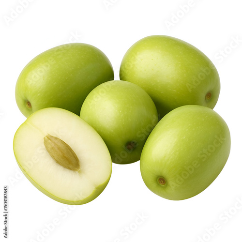 Wallpaper Mural Fresh Green Indian Jujube (Ber) – Crisp, Juicy, and Nutritious Seasonal Fruit for Healthy. Torontodigital.ca