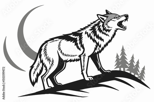 wolf vector