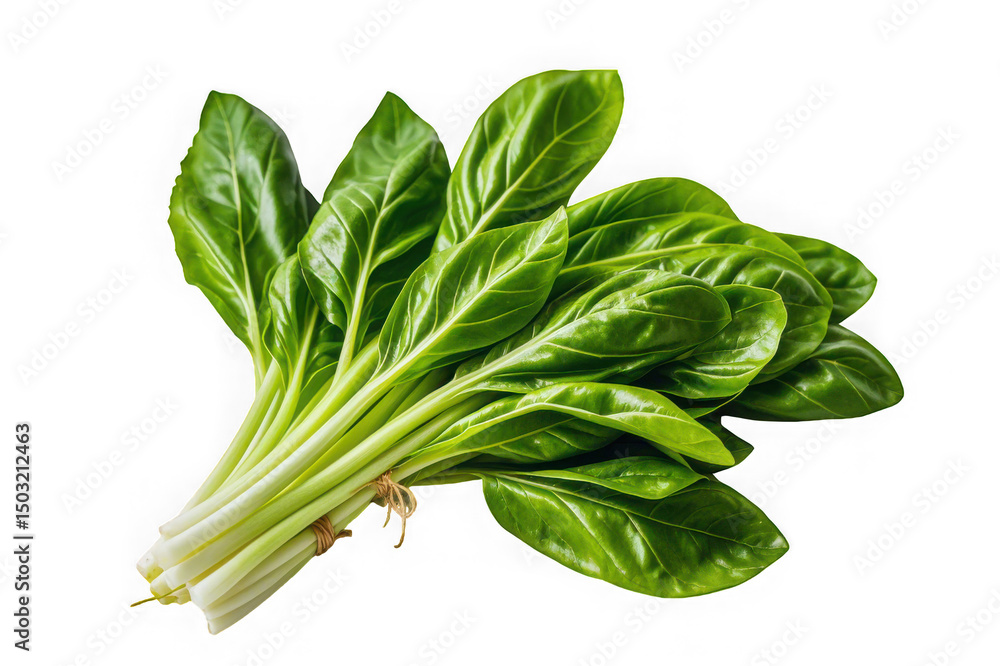 Fresh bunch of green chard leaves isolated on black Fresh bunch of green chard leaves isolated on black