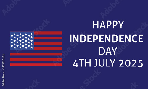 American  Independence day banner 2025