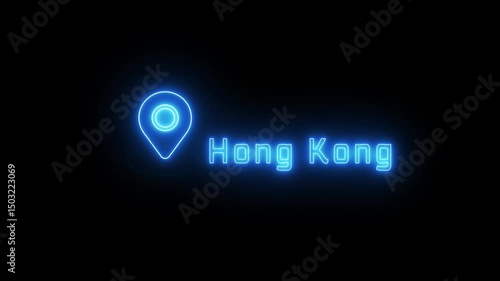 Wallpaper Mural  Location Pointer Animation. Cartography location map. Torontodigital.ca