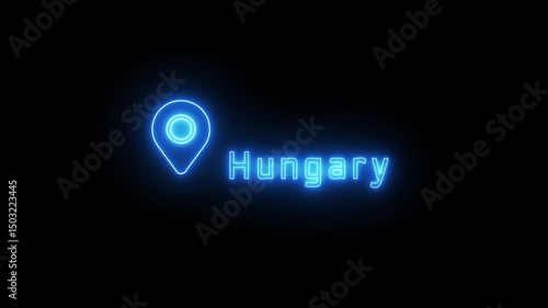 Wallpaper Mural  Location Pointer Animation. Cartography location map. Torontodigital.ca