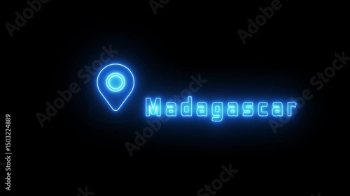 Wallpaper Mural  Location Pointer Animation. Cartography location map. Torontodigital.ca