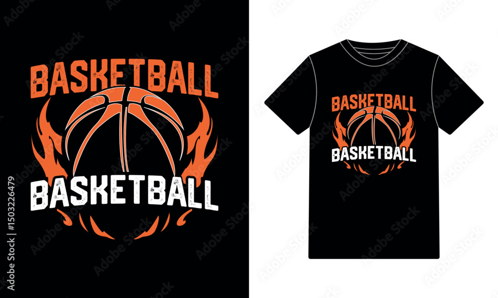 Obraz premium Basketball t-shirt design