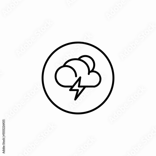 lightning bolt icon sign vector