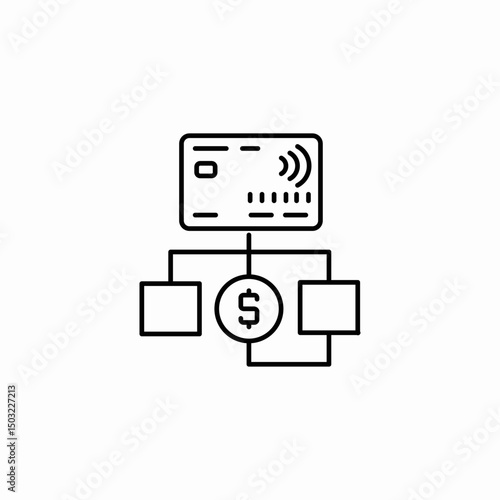 payment network icon sign vector