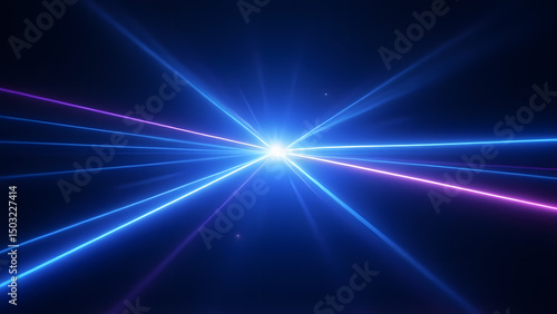 abstract blue background with rays