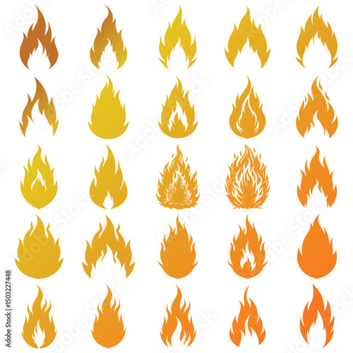 fire icons set , fire icons 