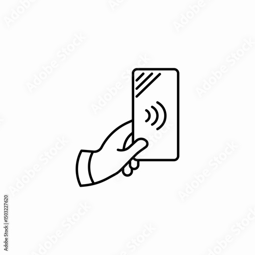 phone payment icon sign vector