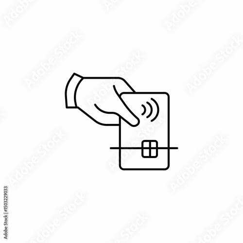 tap pay icon sign vector