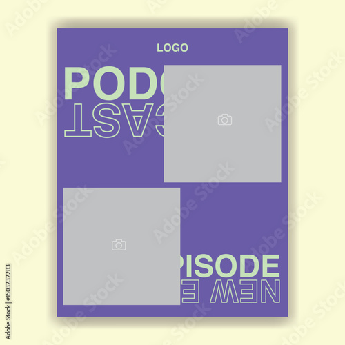Template Aesthetic Feed Simple Modern Podcast