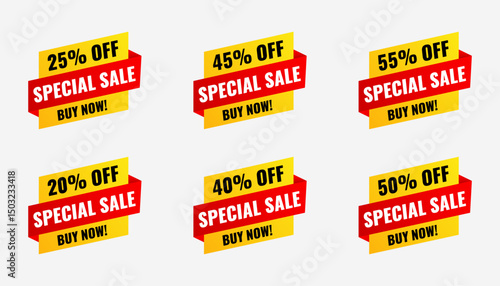 Discount sale labels vector template. Price Drop, big sale, final sale, flash sale background. Discount Promotion marketing poster design for web and Social.