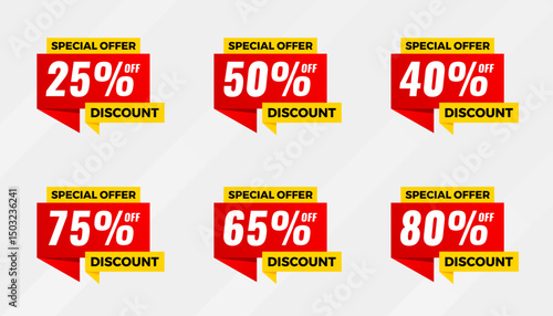 Discount sale labels vector template. Price Drop, big sale, final sale, flash sale background. Discount Promotion marketing poster design for web and Social.