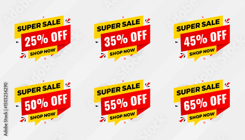 Discount sale labels vector template. Price Drop, big sale, final sale, flash sale background. Discount Promotion marketing poster design for web and Social.