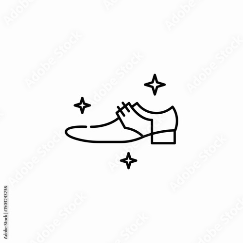 mens classic shoes icon sign vector
