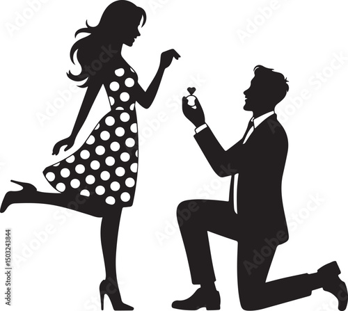 Bride and Groom Wedding Silhouette

Just Married Couple Vector Art

Elegant Wedding Moment Illustration

Romantic Bride & Groom Pose

Classic Wedding Couple Silhouette