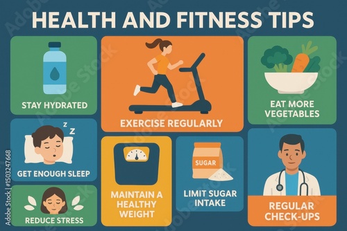 Wallpaper Mural Health and Fitness Tips Guide with Exercise, Hydration, Diet, and Medical Checkup Advice Torontodigital.ca