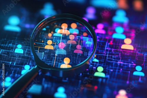 Analyzing digital user profiles through a magnifying glass
