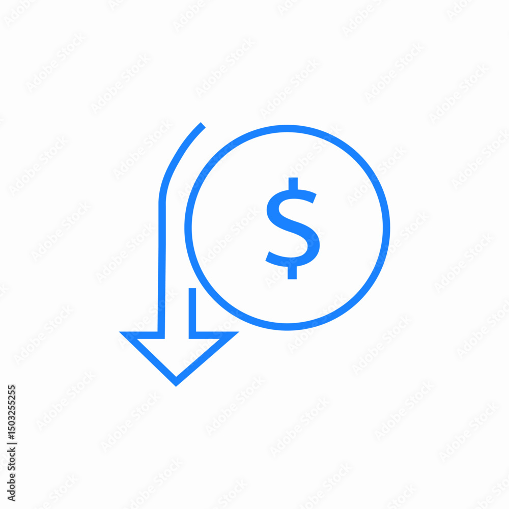 dollar drop icon sign vector dollar drop icon sign vector