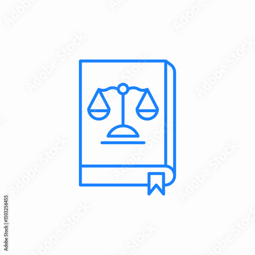 law book icon sign vector