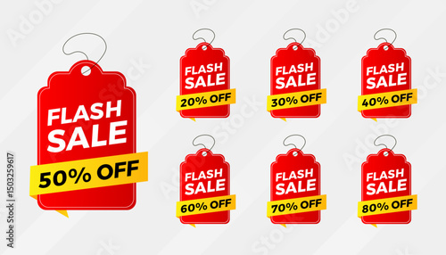 Sale Tag vector template. special offer, big sale, final sale, flash sale background. Discount Promotion marketing poster design for web and Social.
