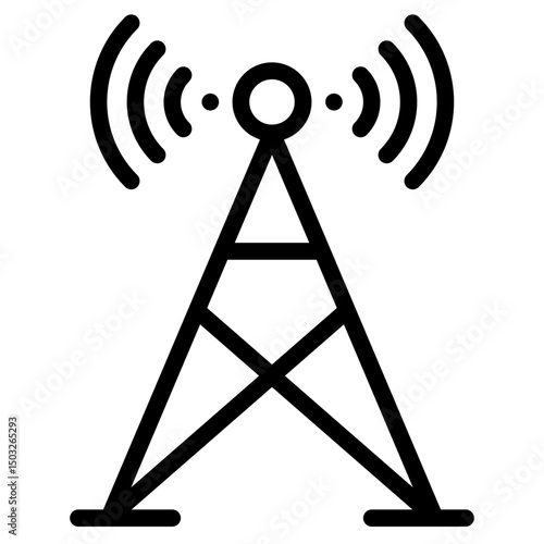 Antena icon in vector illustration