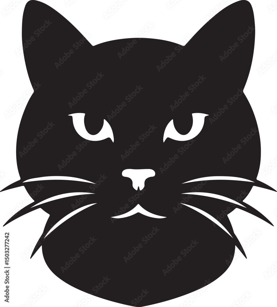 black cat on white background black cat on white background
