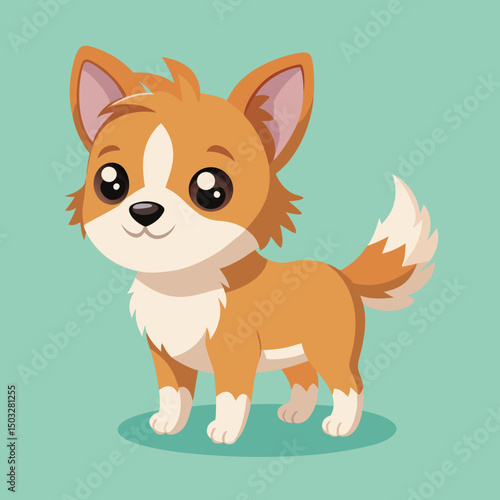 cute cartoon vector dog