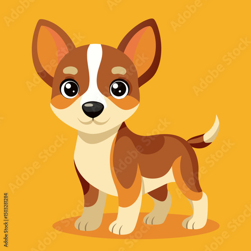 cute cartoon vector dog