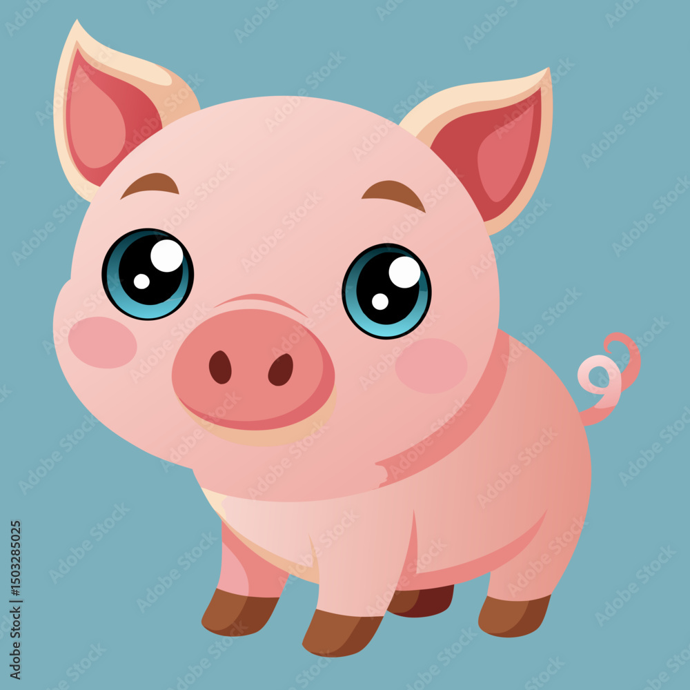 cute cartoon vector pig cute cartoon vector pig