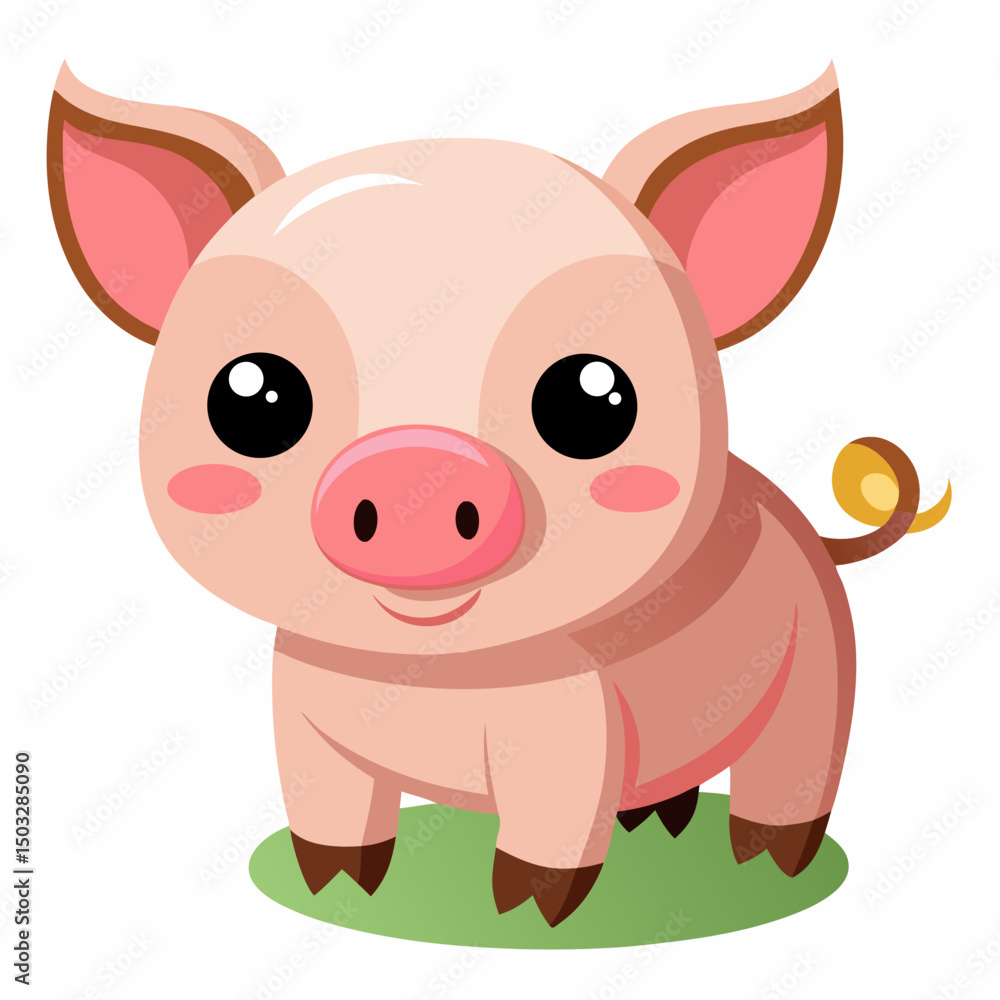 cute cartoon vector pig cute cartoon vector pig