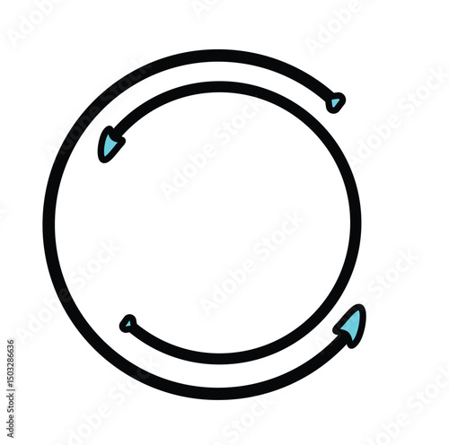 Switch rotate icon vector